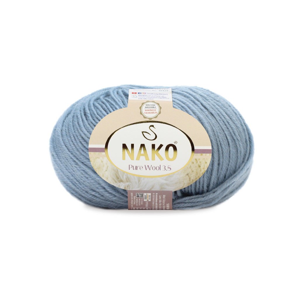 Nako Pure Wool 3.5 | Buz Gri 12349 No