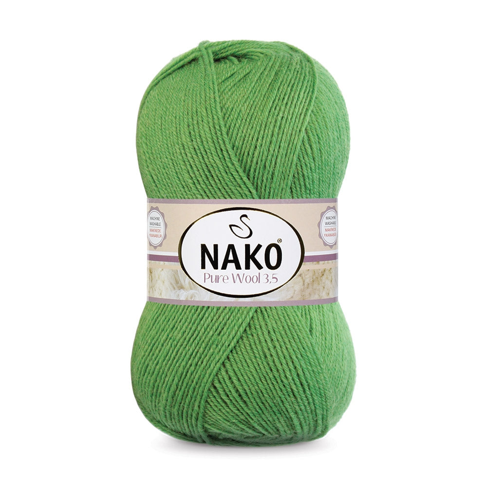 Nako Pure Wool 3.5 - 100 Gram | Çimen Yeşil