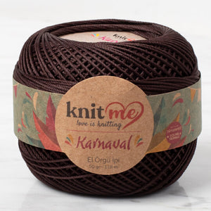 Knit Me Karnaval - Merserize İp Kahverengi 00811