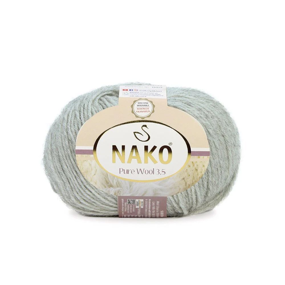 Nako Pure Wool 3.5 | Açık Gri 195 No