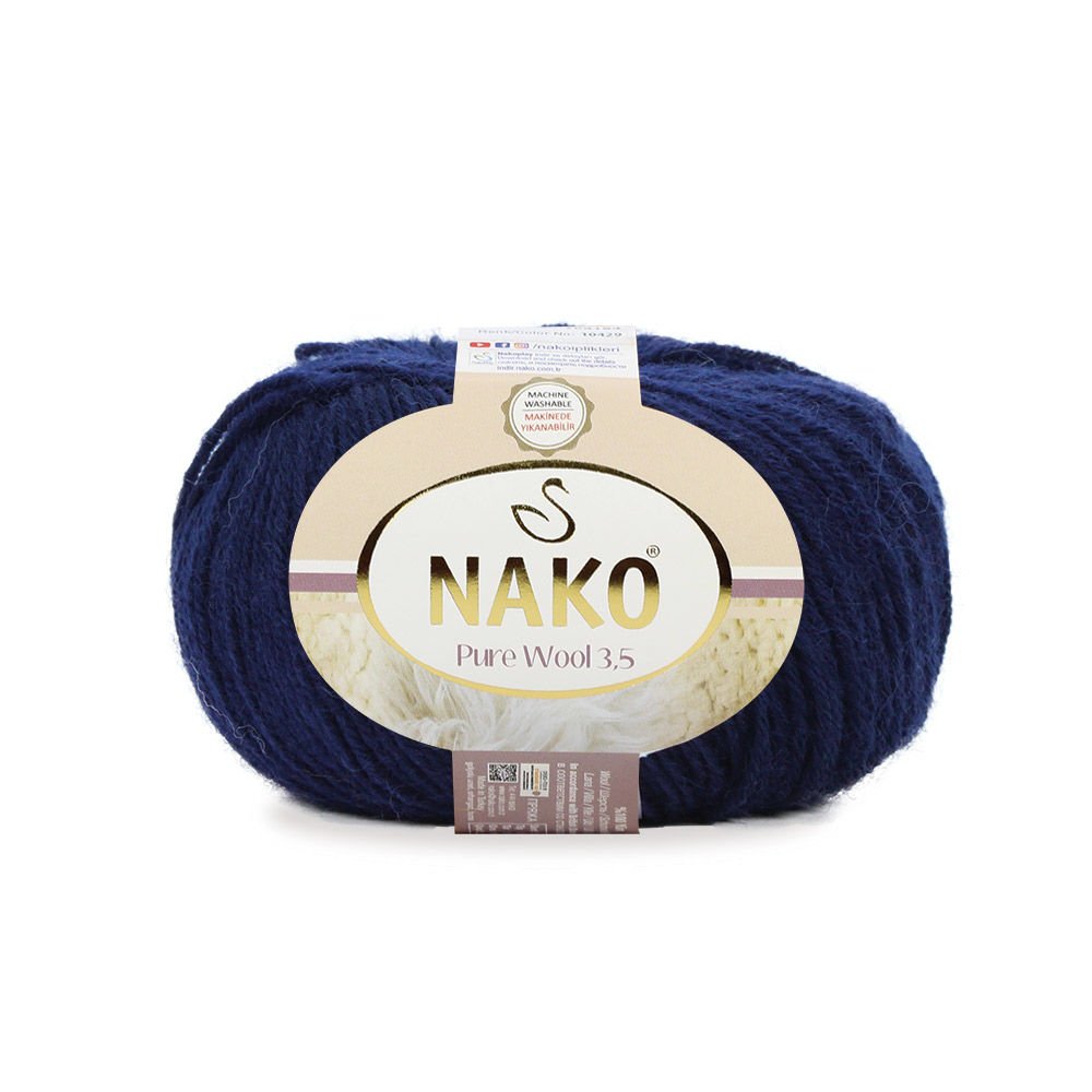 Nako Pure Wool 3.5 | Lacivert 2418 No