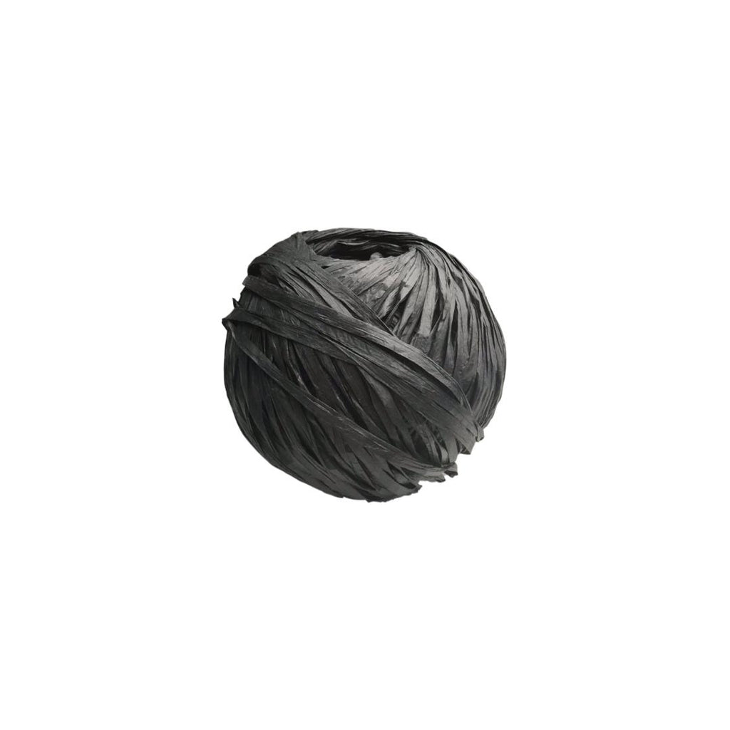Rafya İp Siyah - 100 Gram (Bobin Üretimi)