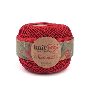 Knit Me Karnaval - Merserize İp Kırmızı 4015