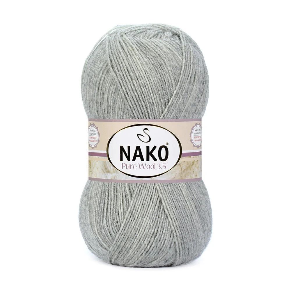 Nako Pure Wool 3.5 - 100 Gram | Açık Gri