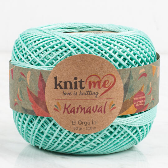 Knit Me Karnaval - Merserize İp Mint 00610