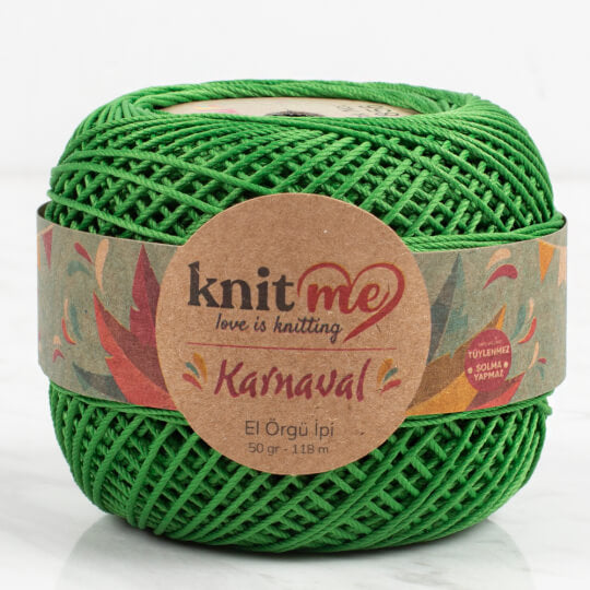 Knit Me Karnaval - Merserize İp Yeşil 4303