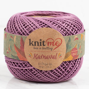 Knit Me Karnaval - Merserize İp LilaPembe 4286