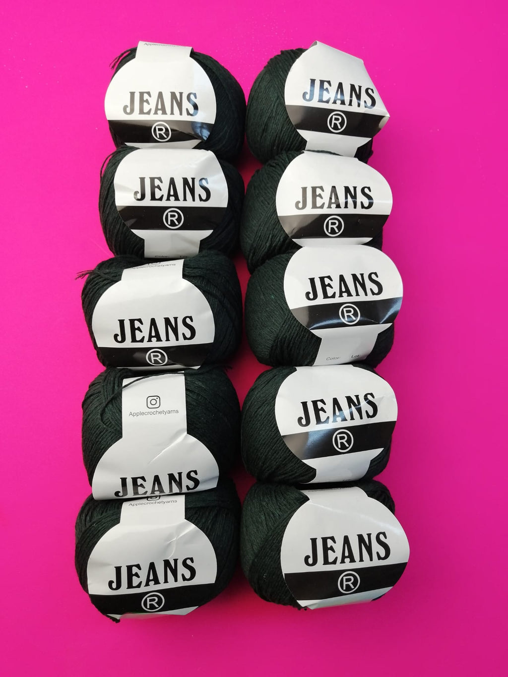 İndirim Seti - Jeans- 10'lu Yumak Koyu Yeşil