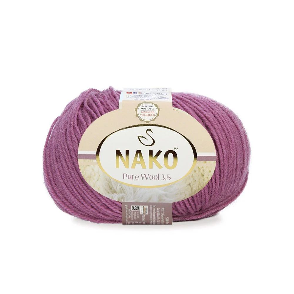 Nako Pure Wool 3.5 | Gül Kurusu 12350