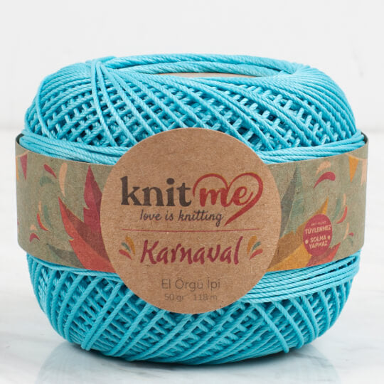 Knit Me Karnaval - Merserize İp Turkuaz 01733