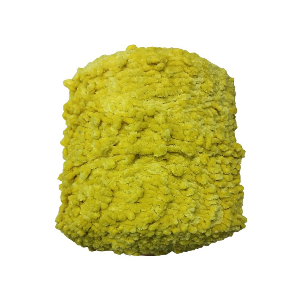 Bobin - Kıvırcık Kadife Sarı - 2 Kilo 5 Gram